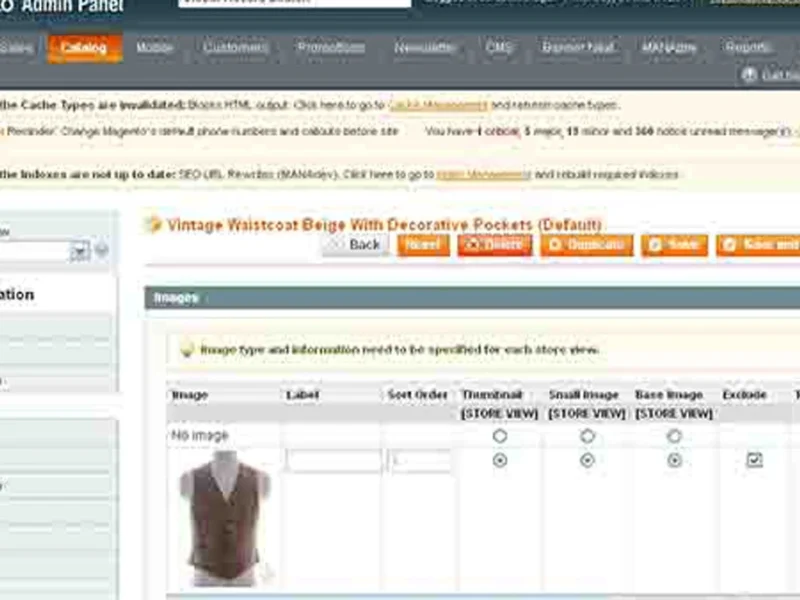 magento product entry